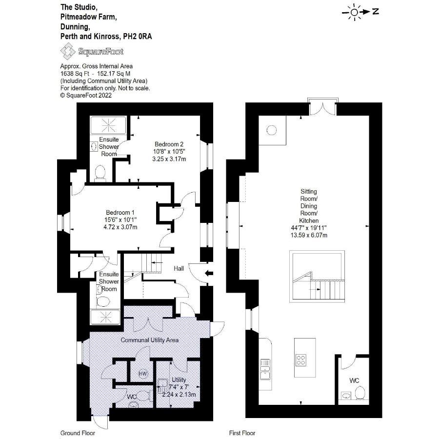 The Studio At Pitmeadow Farm Dunning Exteriör bild